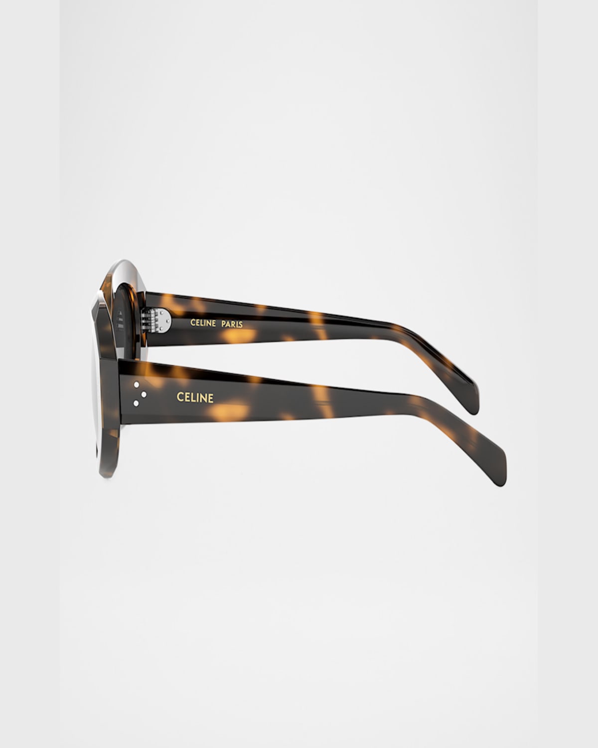 Celine 3 Dot Geometric Square Sunglasses In Blonde Havana Smoke