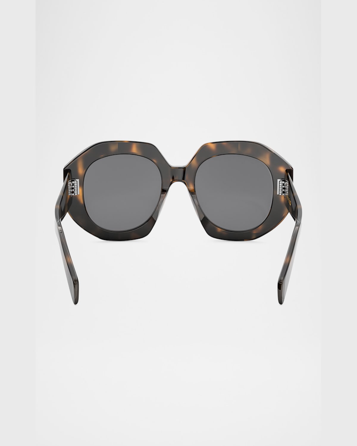 Celine 3 Dot Geometric Square Sunglasses In Blonde Havana Smoke