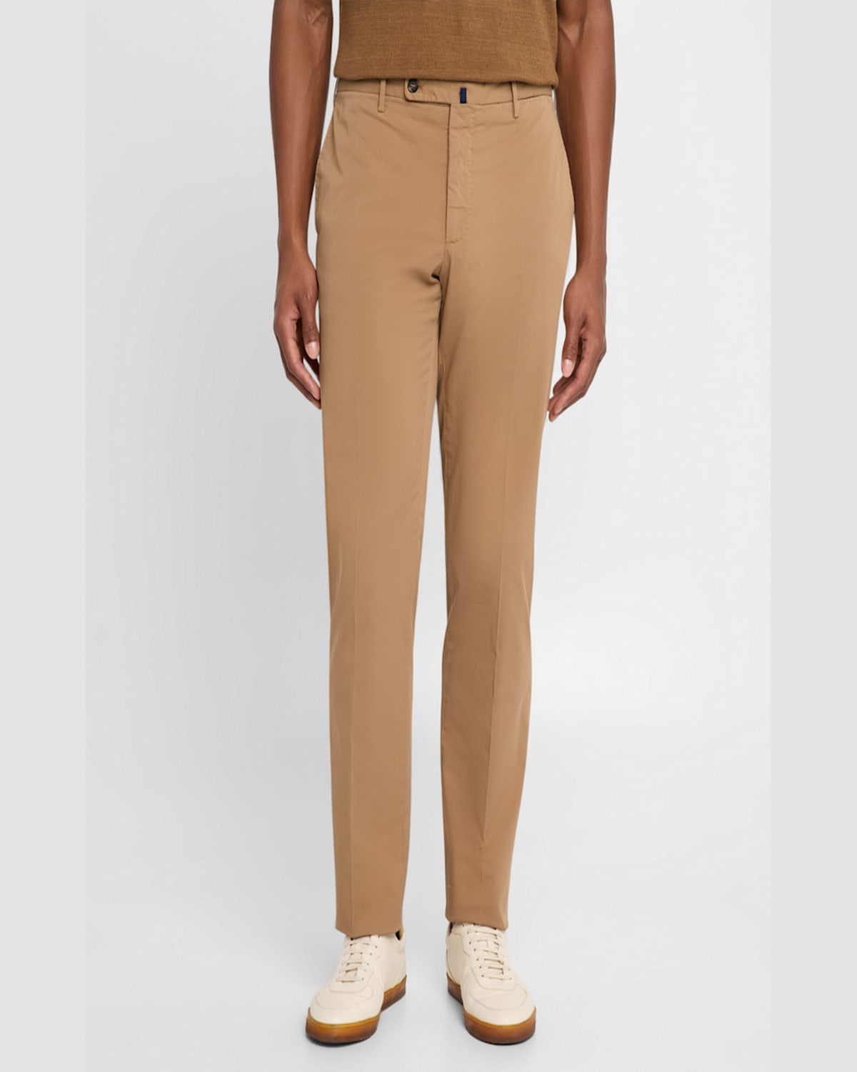 Incotex Tapered Trousers In Dark Beige520