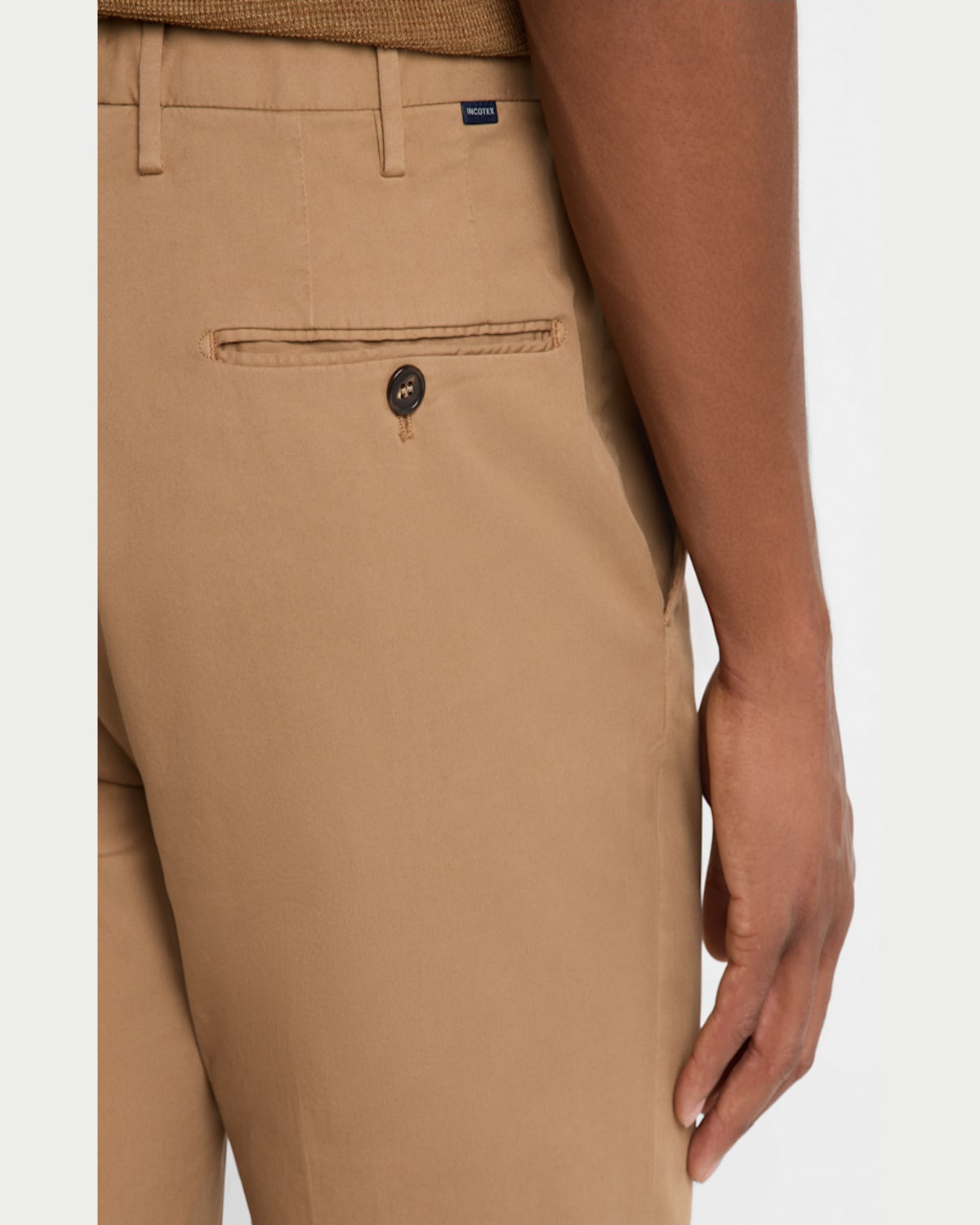 Incotex Tapered Trousers In Dark Beige520