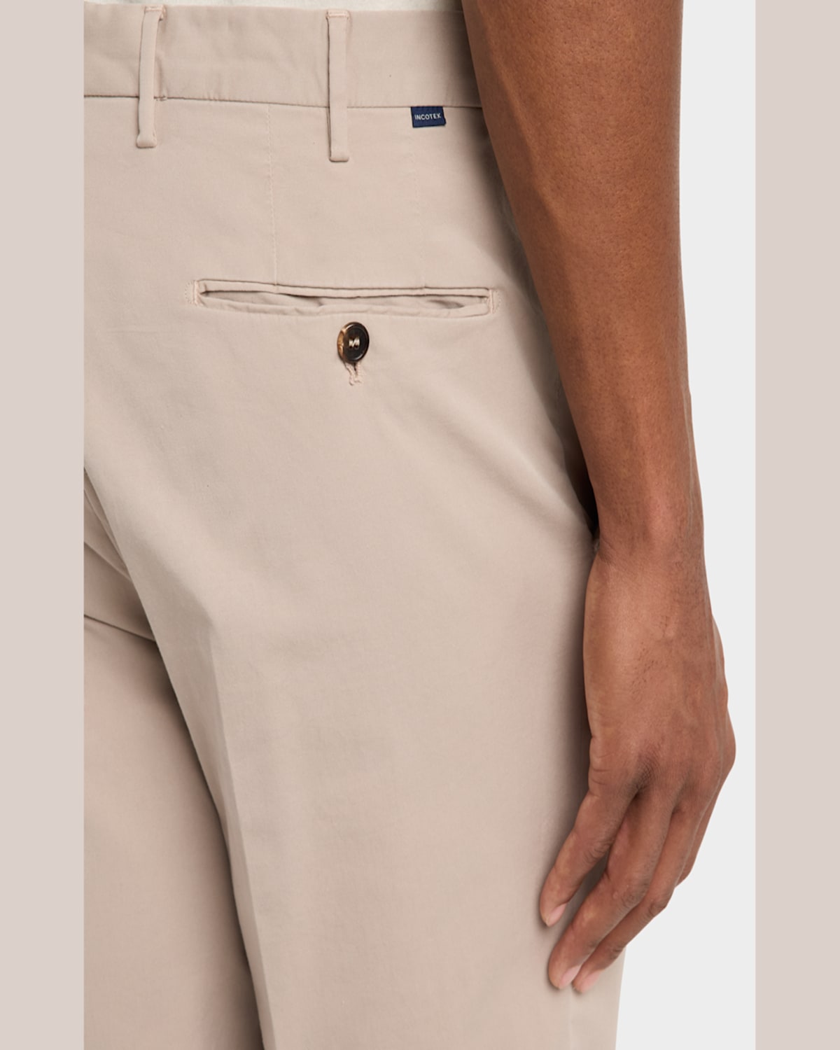 Incotex Tapered Trousers In Dark Beige520