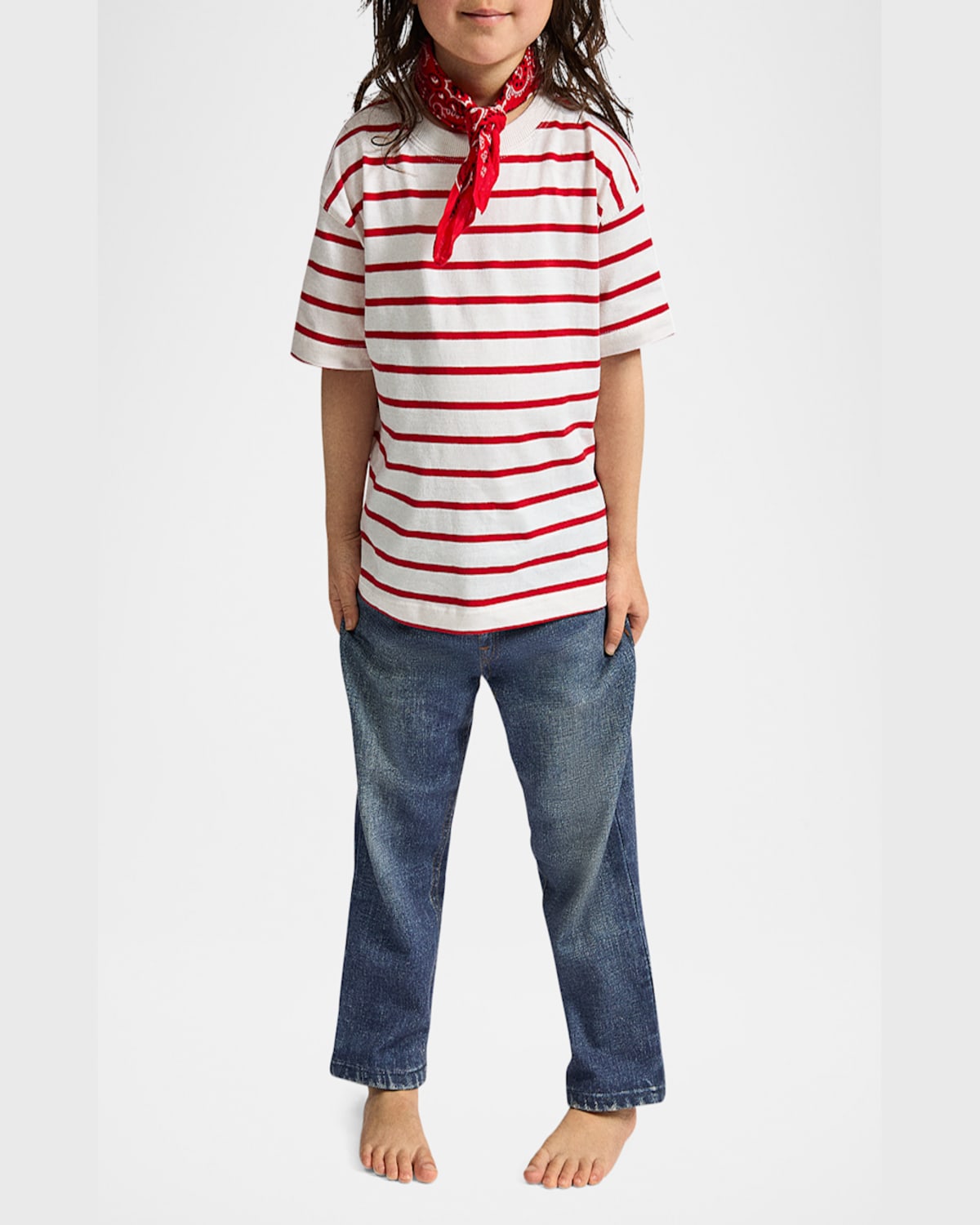Rag & Bone Kid's Miramar Wide Leg Jeans In Lenox