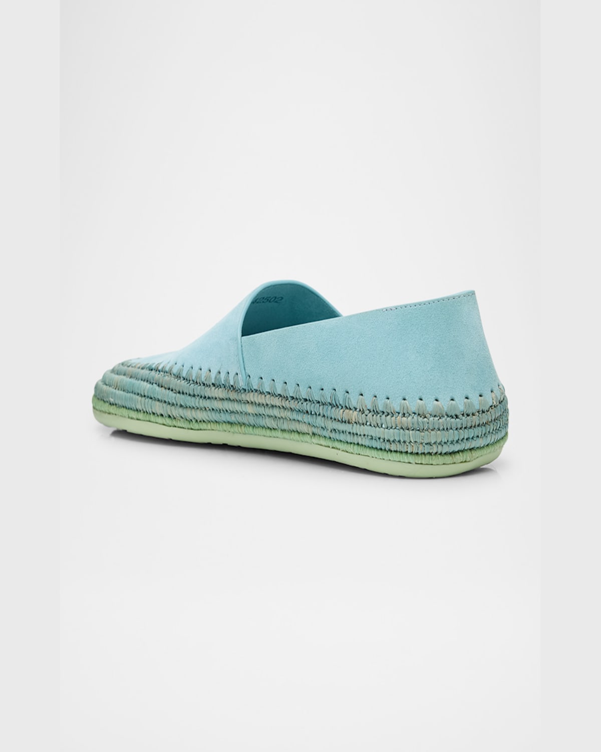 Loewe Rio Suede And Raffia Espadrilles In Orange