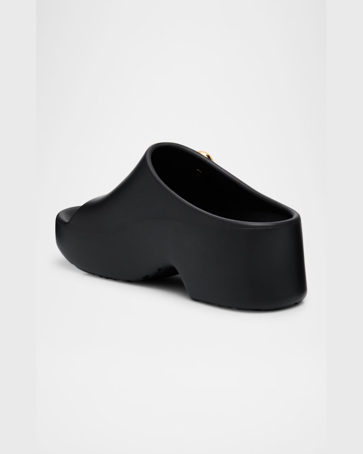 Loewe Anagram Platform Slides In Black/gold