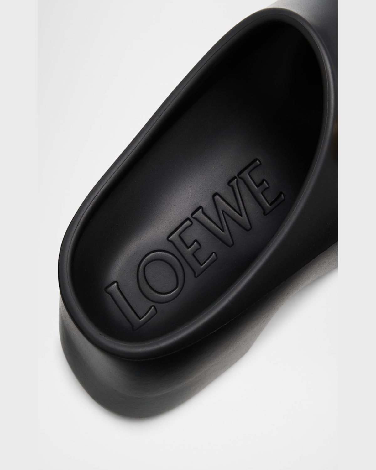 Loewe Anagram Platform Slides In Black/gold