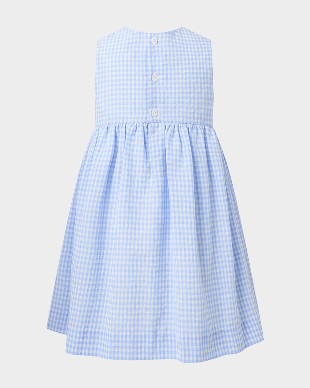 Rachel Riley Check Bow Dress In Blue