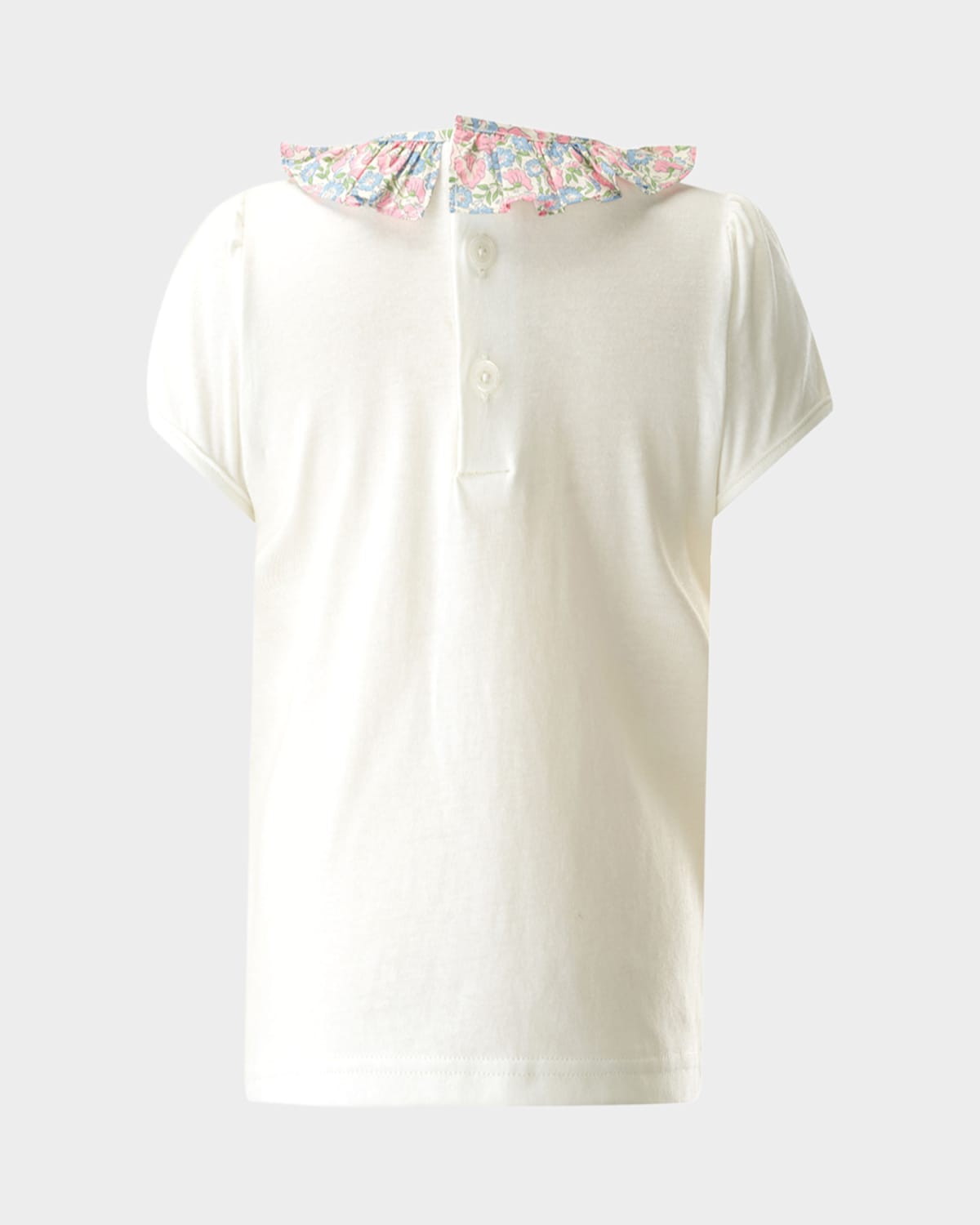 Rachel Riley Girl's Pastel Floral Top And Shorts Set In Pink