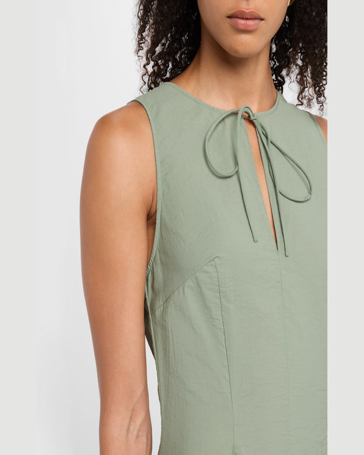Loewe Draped Tie-waist Midi Dress