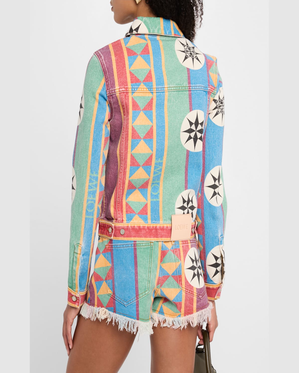 Loewe Anagram Geo Printed Denim Jacket