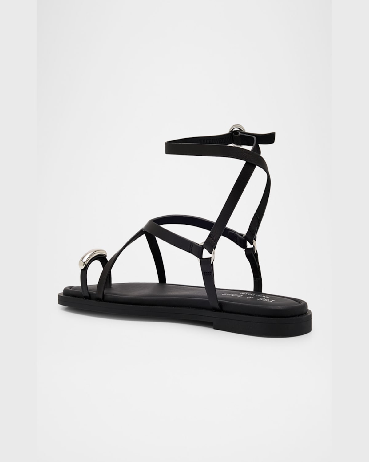 Rag & Bone Leather Geo Strappy Toe-ring Sandals