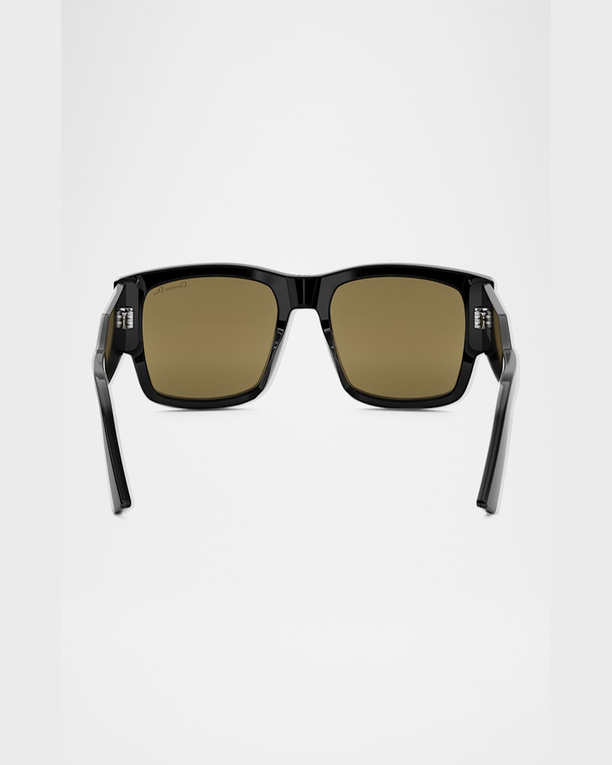 Dior Men's Christian  Label Rectangle Acetate Sunglasses In Sblkbrn