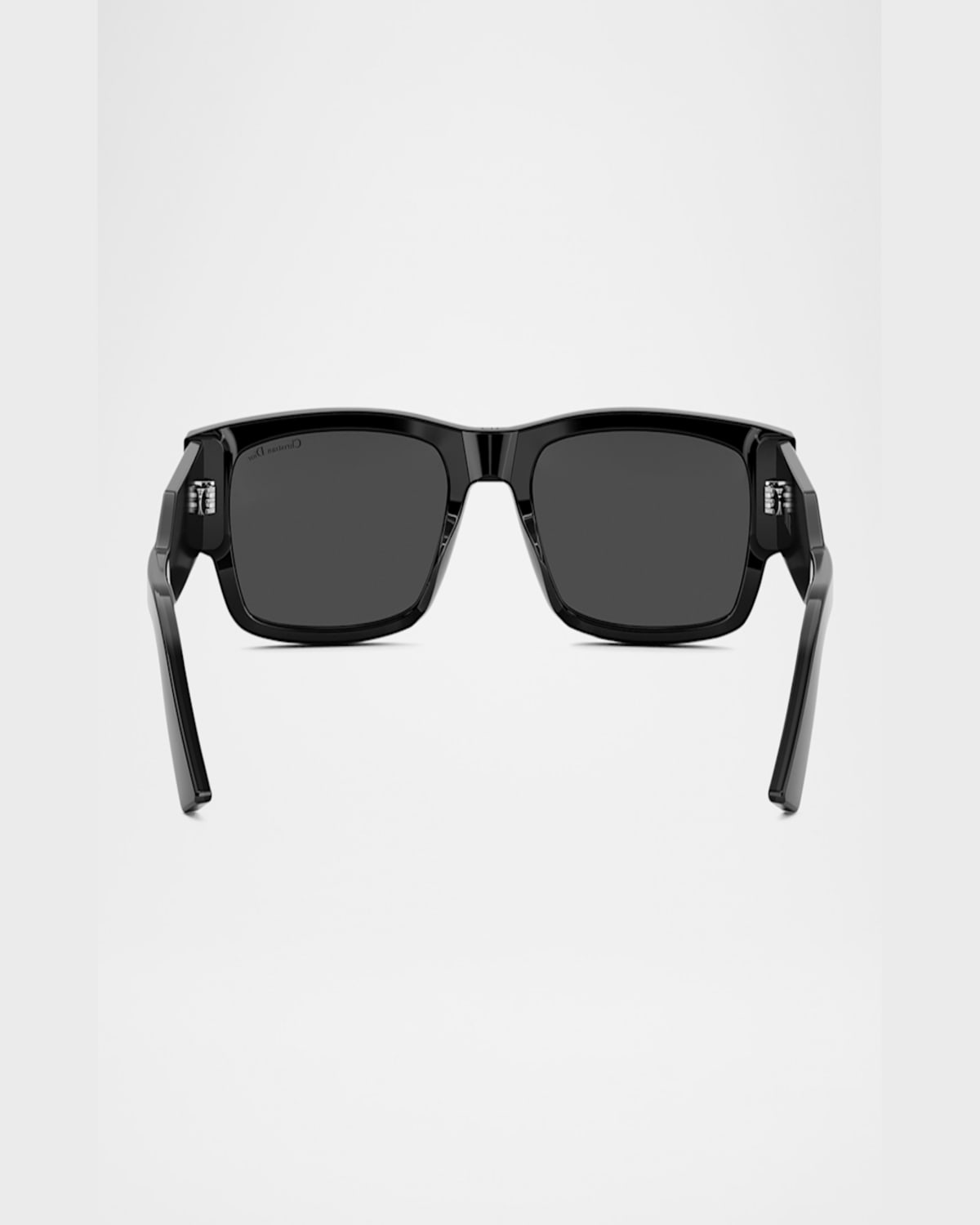 Dior Men's Christian  Label Rectangle Acetate Sunglasses In Sblksmk