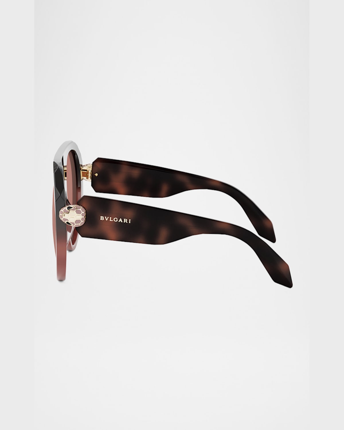 Bvlgari Serpenti Forever Acetate Aviator Sunglasses In Brown