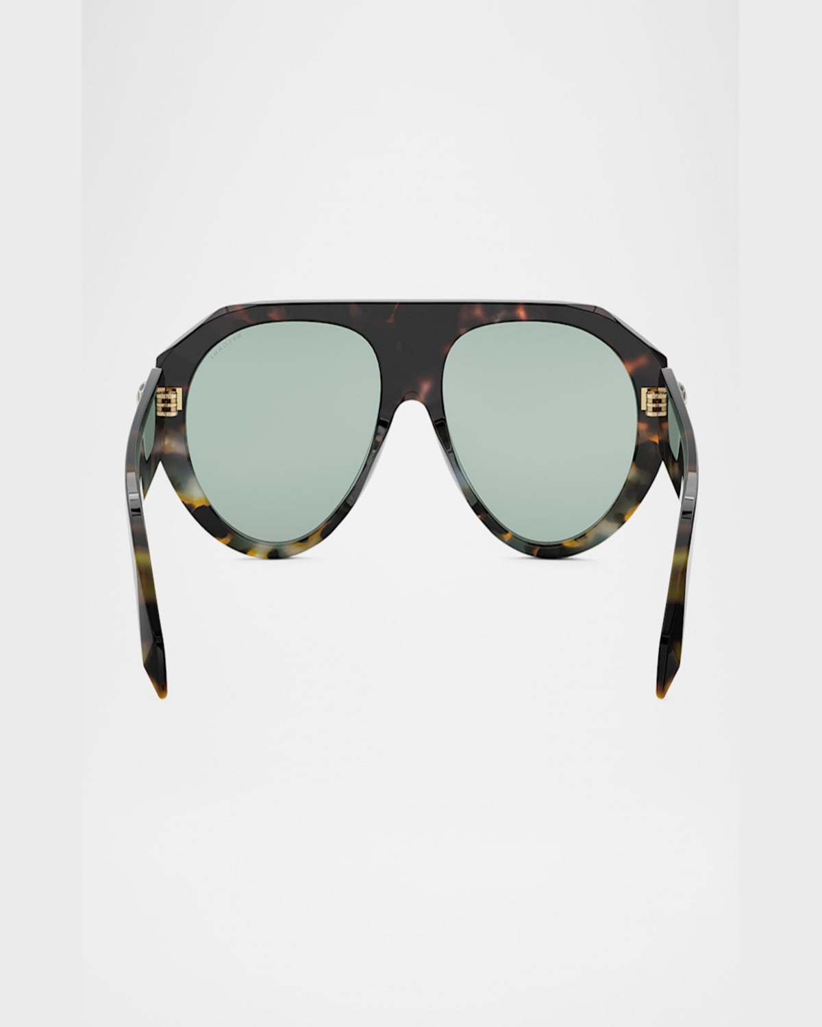 Bvlgari Serpenti Forever Acetate Aviator Sunglasses In Havanaother Green