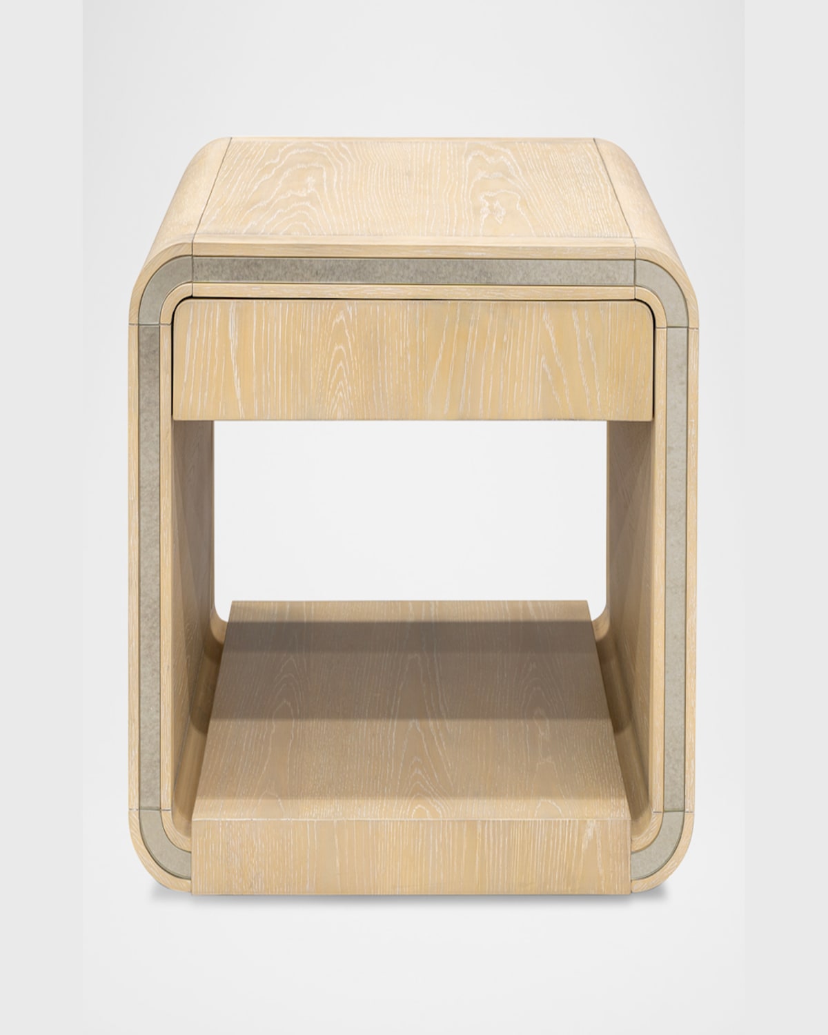 Katherine Noble By Bmc Damone End Table In  Blonde Oak