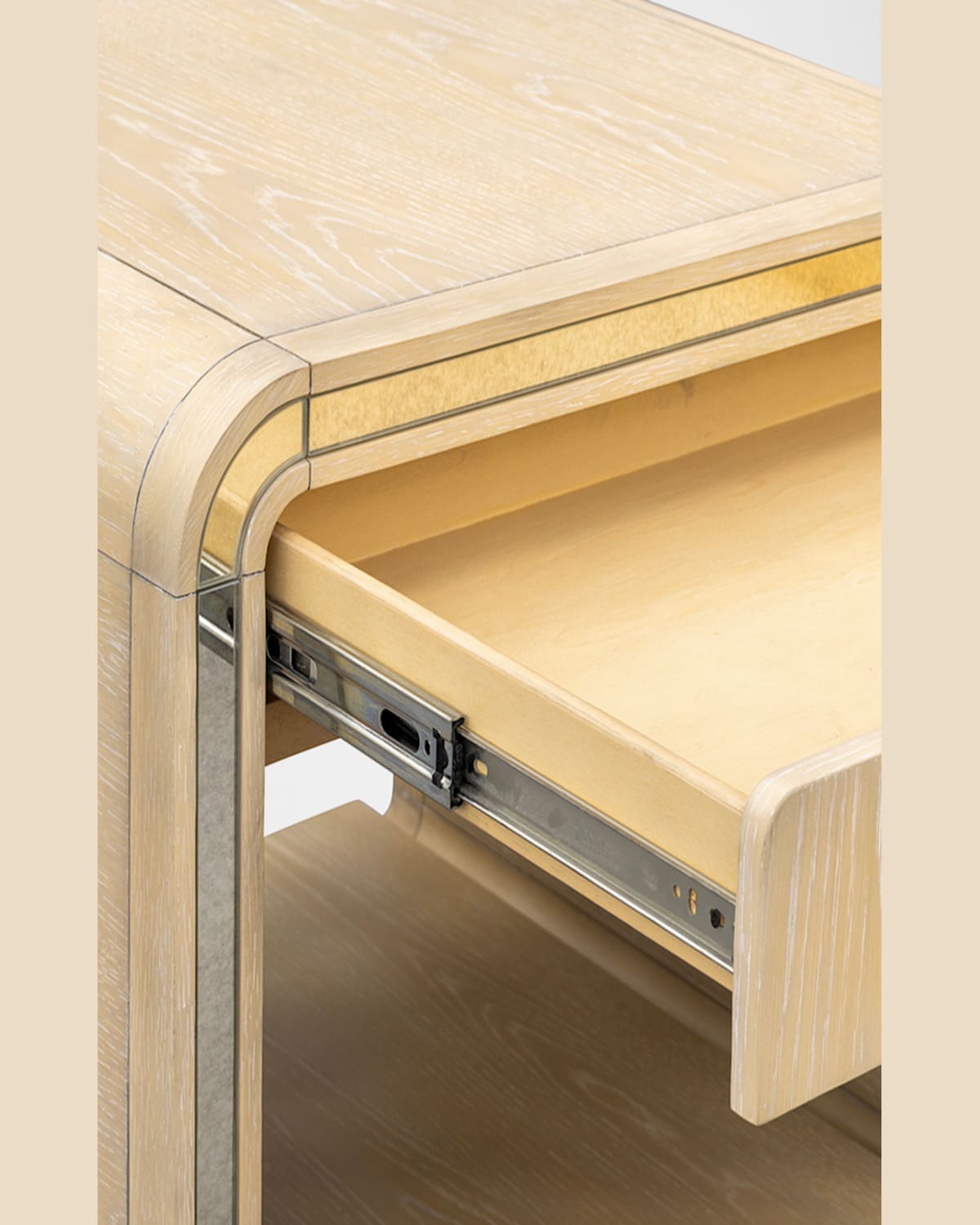 Katherine Noble By Bmc Damone End Table In  Blonde Oak