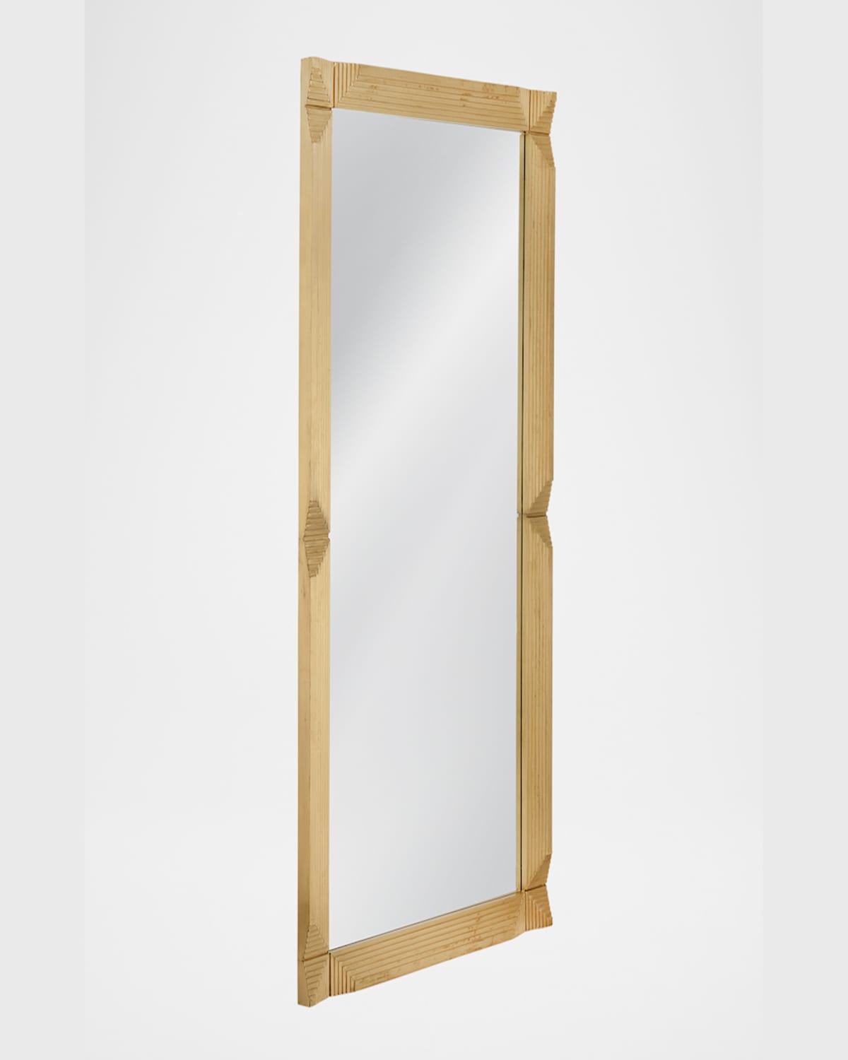 Shop Katherine Noble By Bmc Mellstock 82" Floor Mirror In Gold