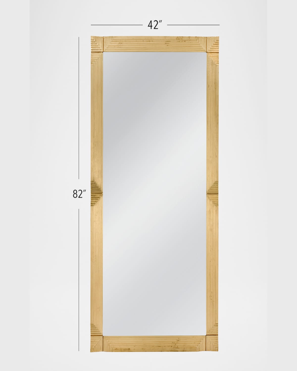 Shop Katherine Noble By Bmc Mellstock 82" Floor Mirror In Gold
