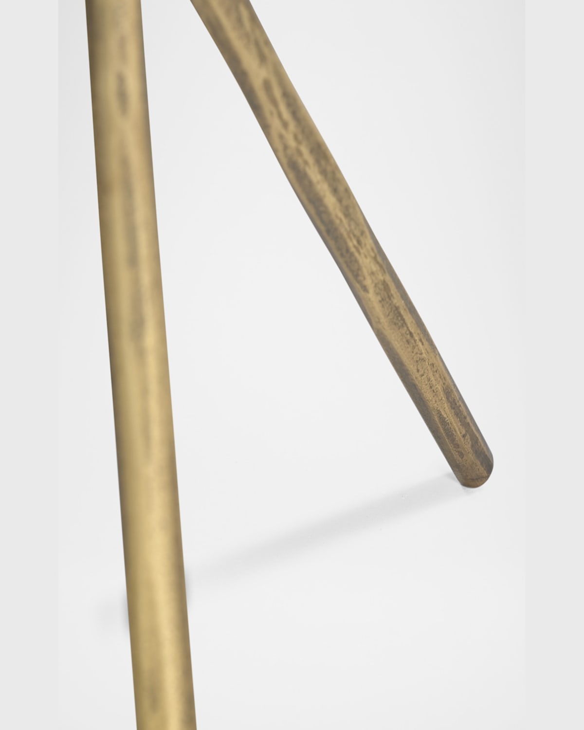 Shop Katherine Noble By Bmc Alpine Accent Table In Brass/white