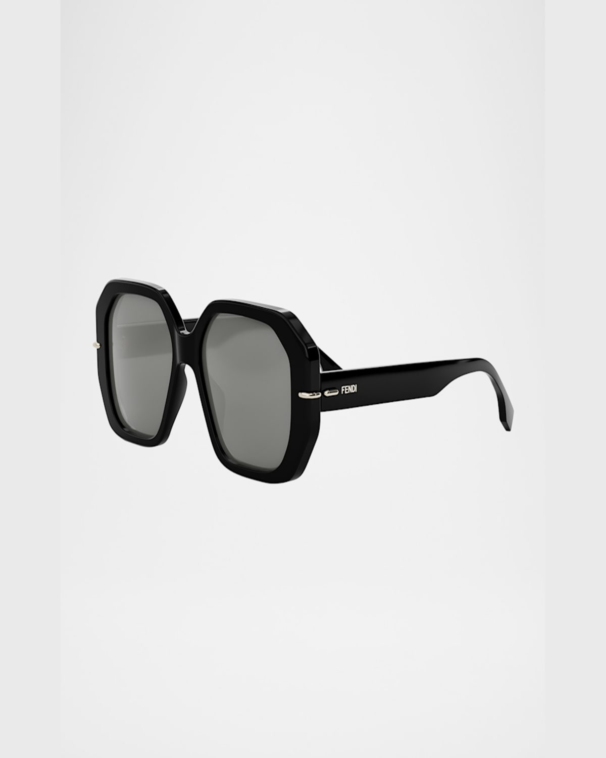 Fendi Selleria Square Sunglasses In Black