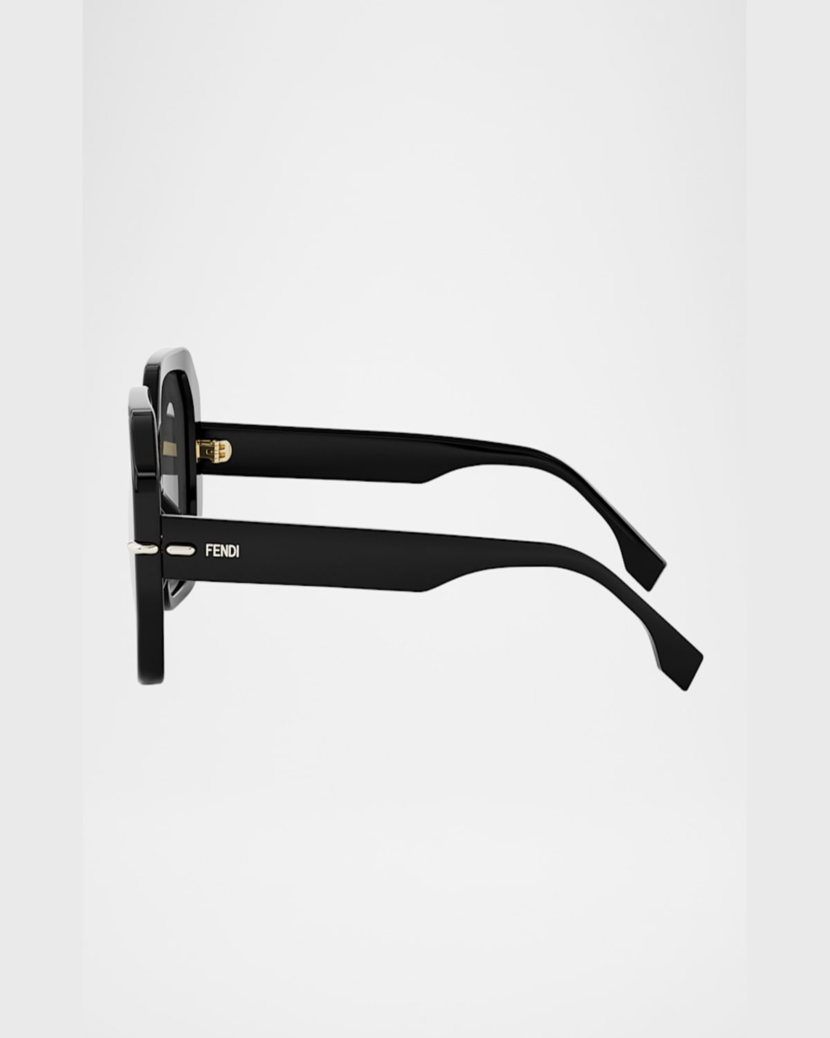 Fendi Selleria Square Sunglasses In Black