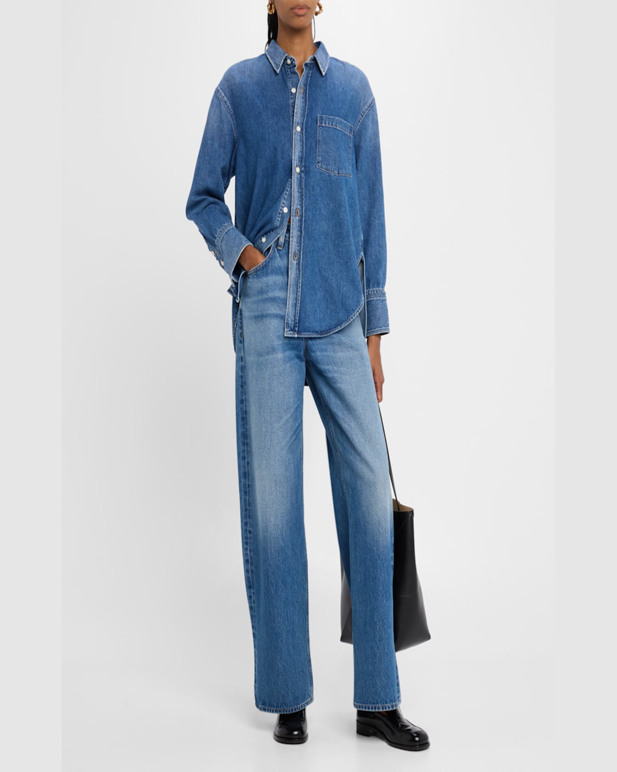 Good Work By Argent X Citizens Of Humanity Ayla Baggy Straight-leg Cotton Denim Jeans