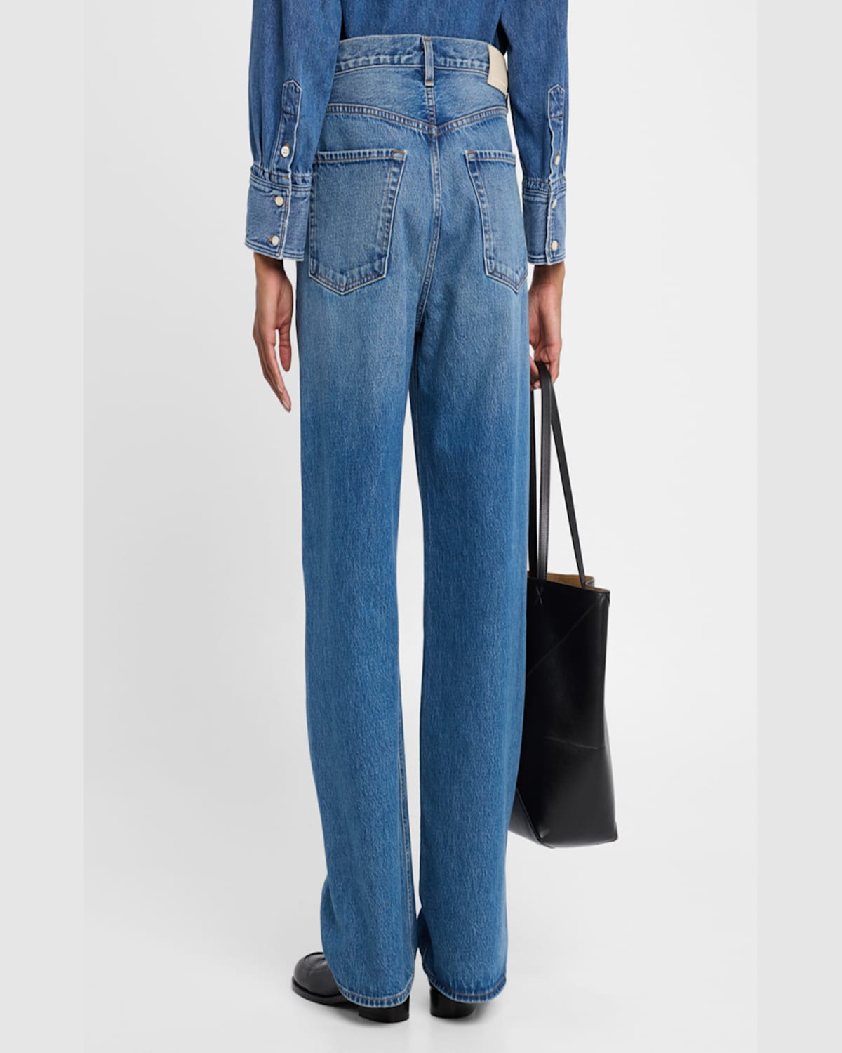 Good Work By Argent X Citizens Of Humanity Ayla Baggy Straight-leg Cotton Denim Jeans