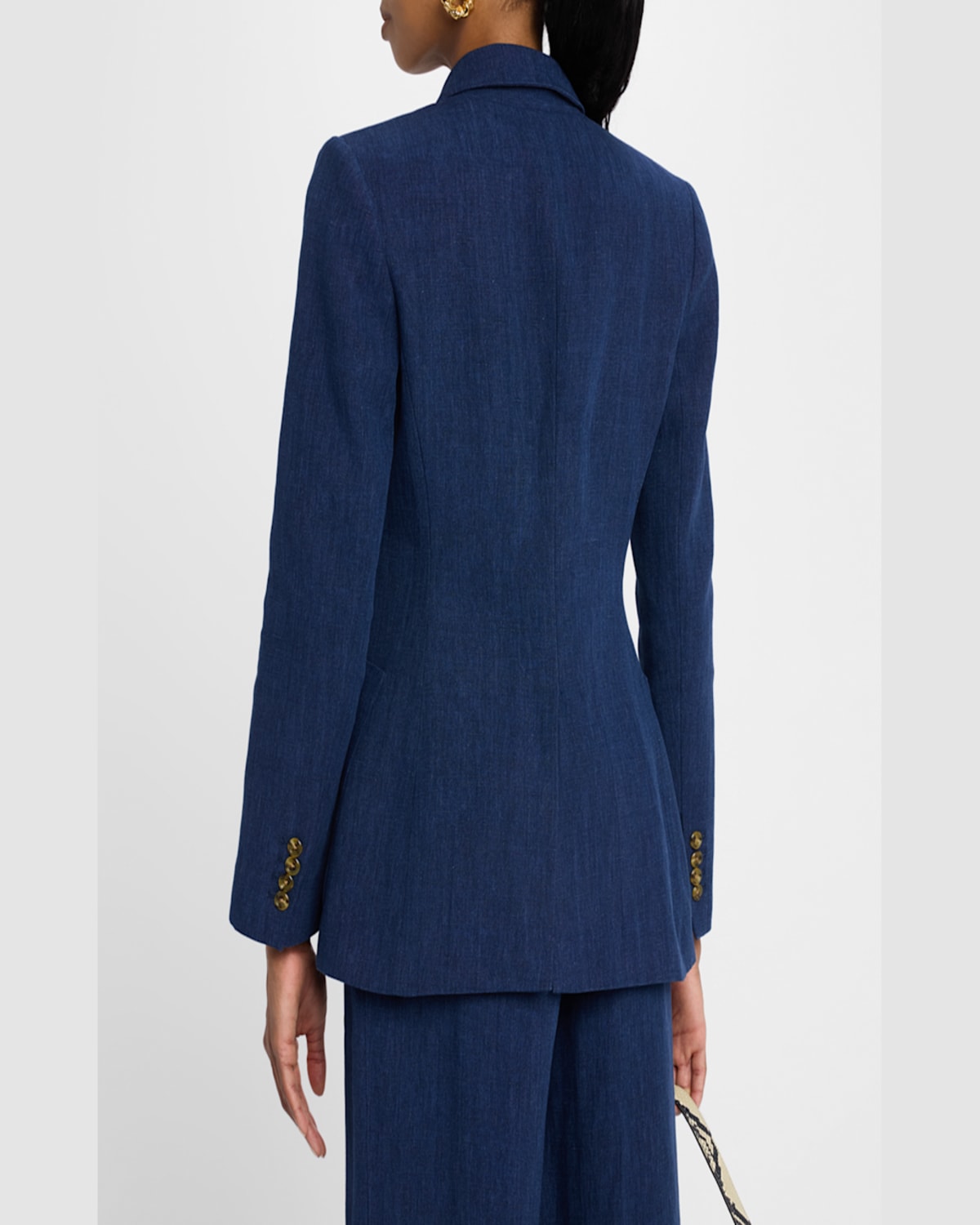 Good Work By Argent X Citizens Of Humanity Chelsea Double-breasted Linen Blazer
