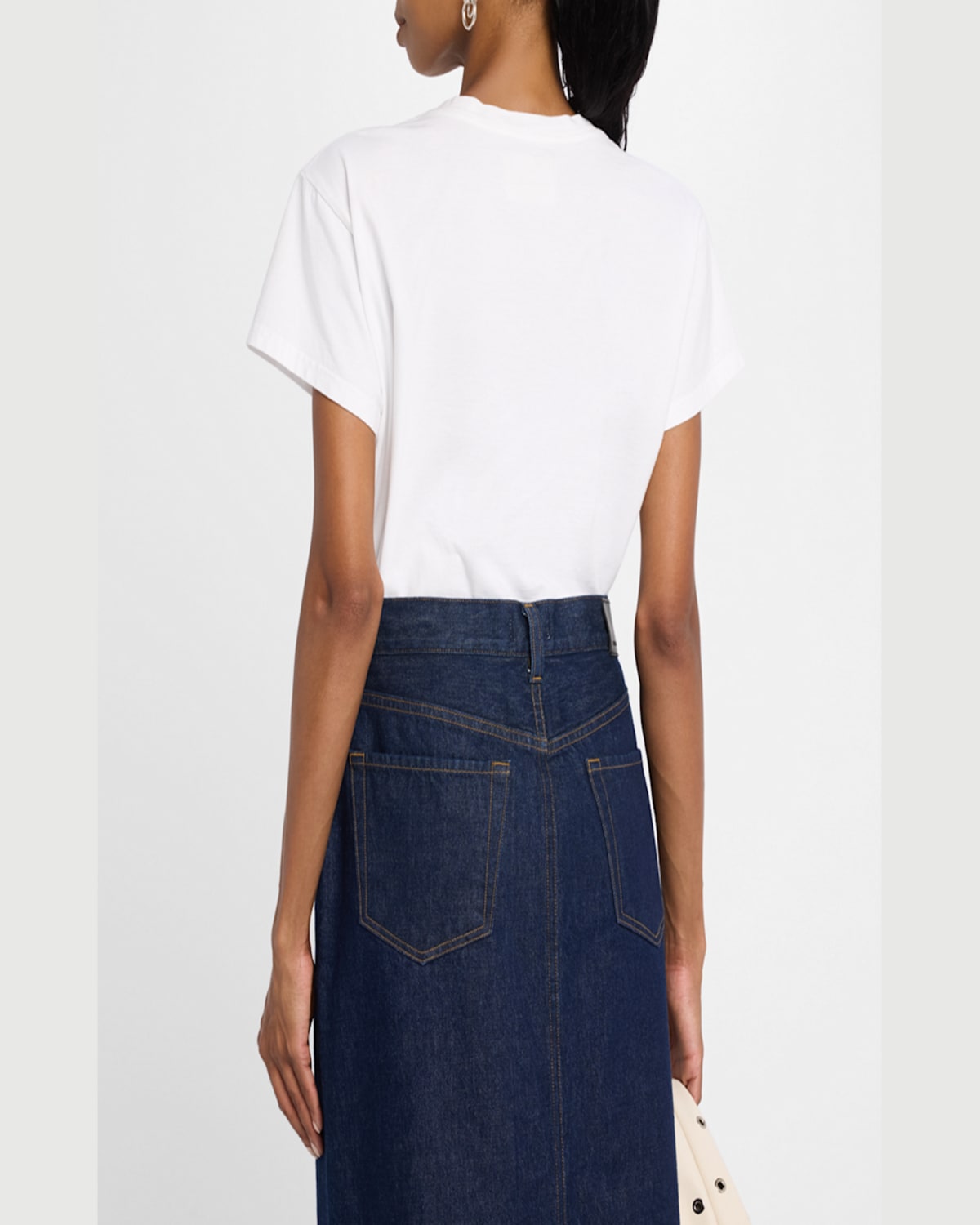 Good Work By Argent X Citizens Of Humanity Maybelle Crewneck Cotton Tee