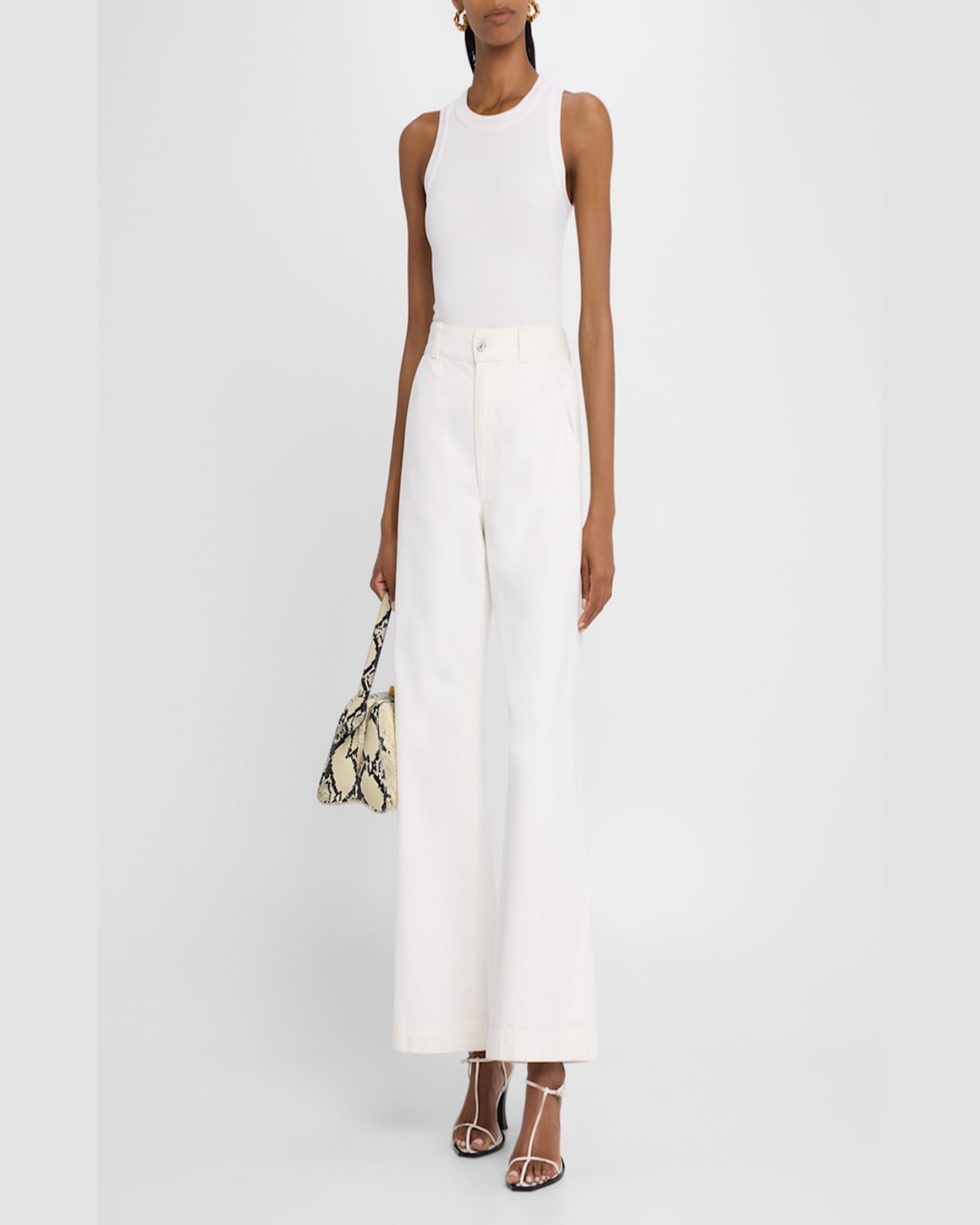 Good Work By Argent X Citizens Of Humanity Isabel Crewneck Rib Knit Tank