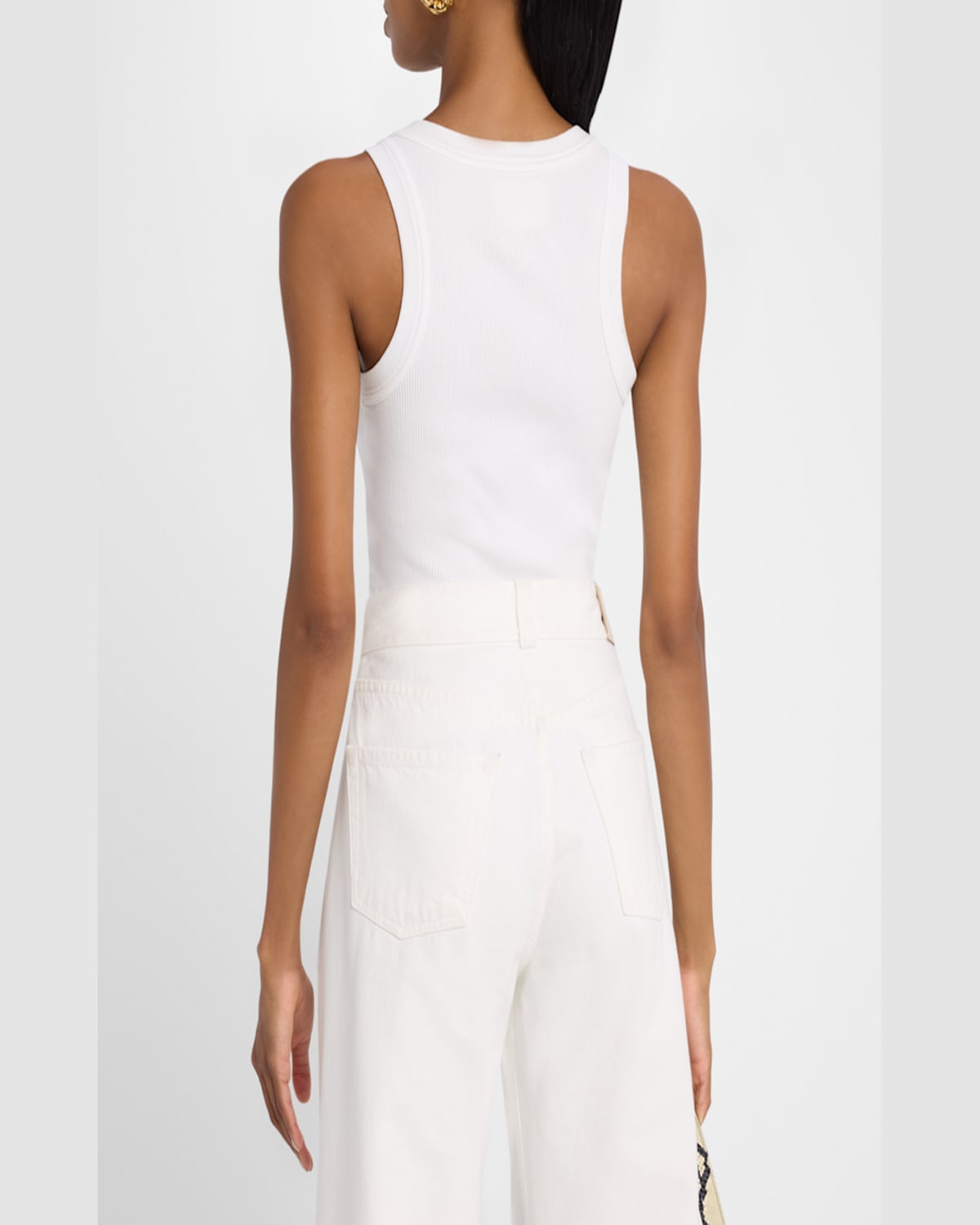 Good Work By Argent X Citizens Of Humanity Isabel Crewneck Rib Knit Tank
