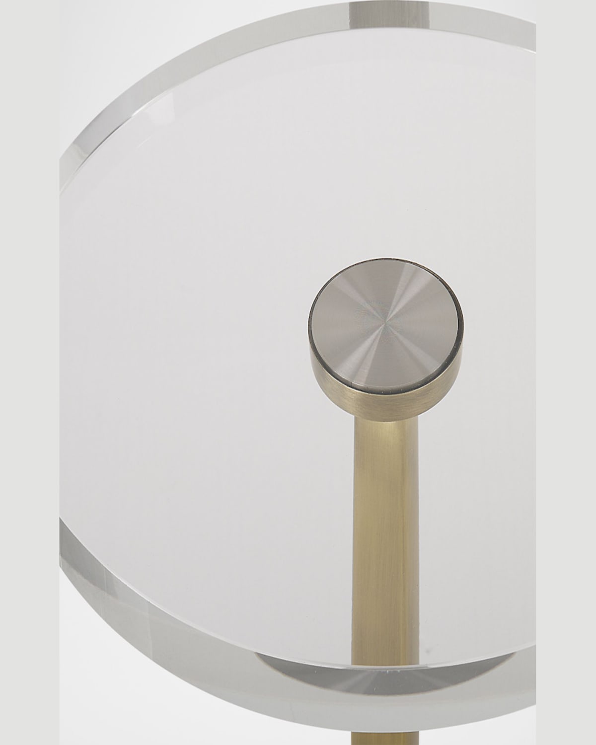 The Uttermost Co Groove Drink Table In Brushed Gold