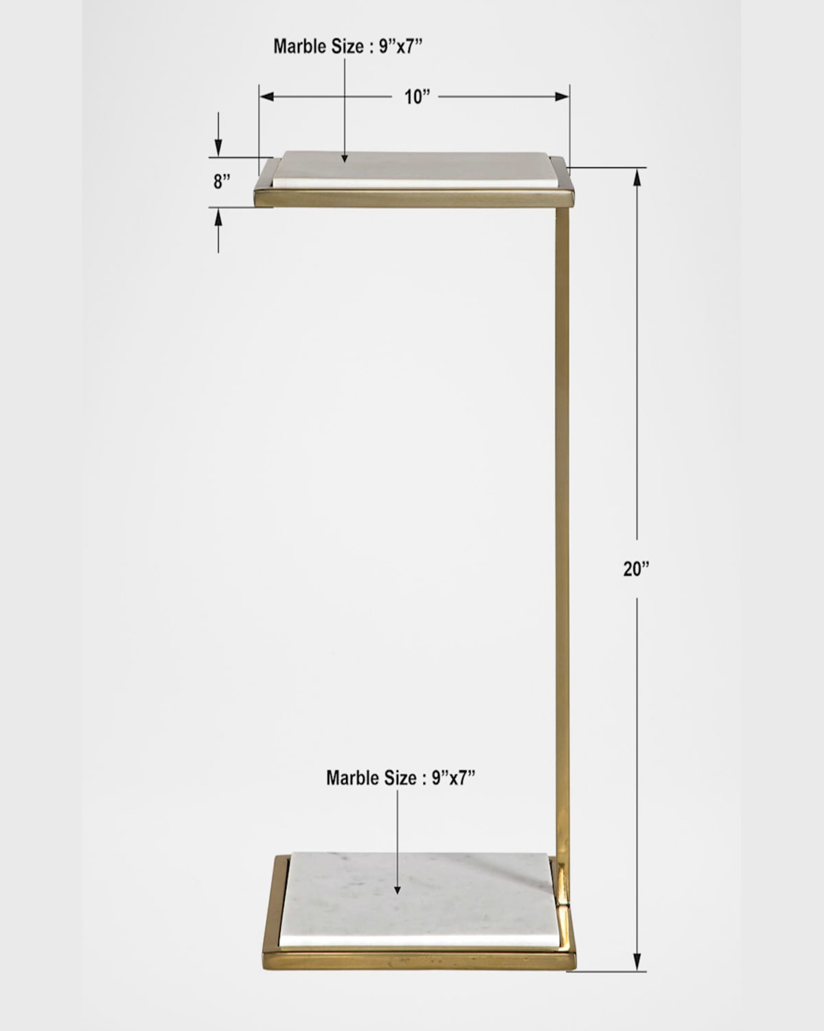 The Uttermost Co Elevate Drink Table In Brushed Brass