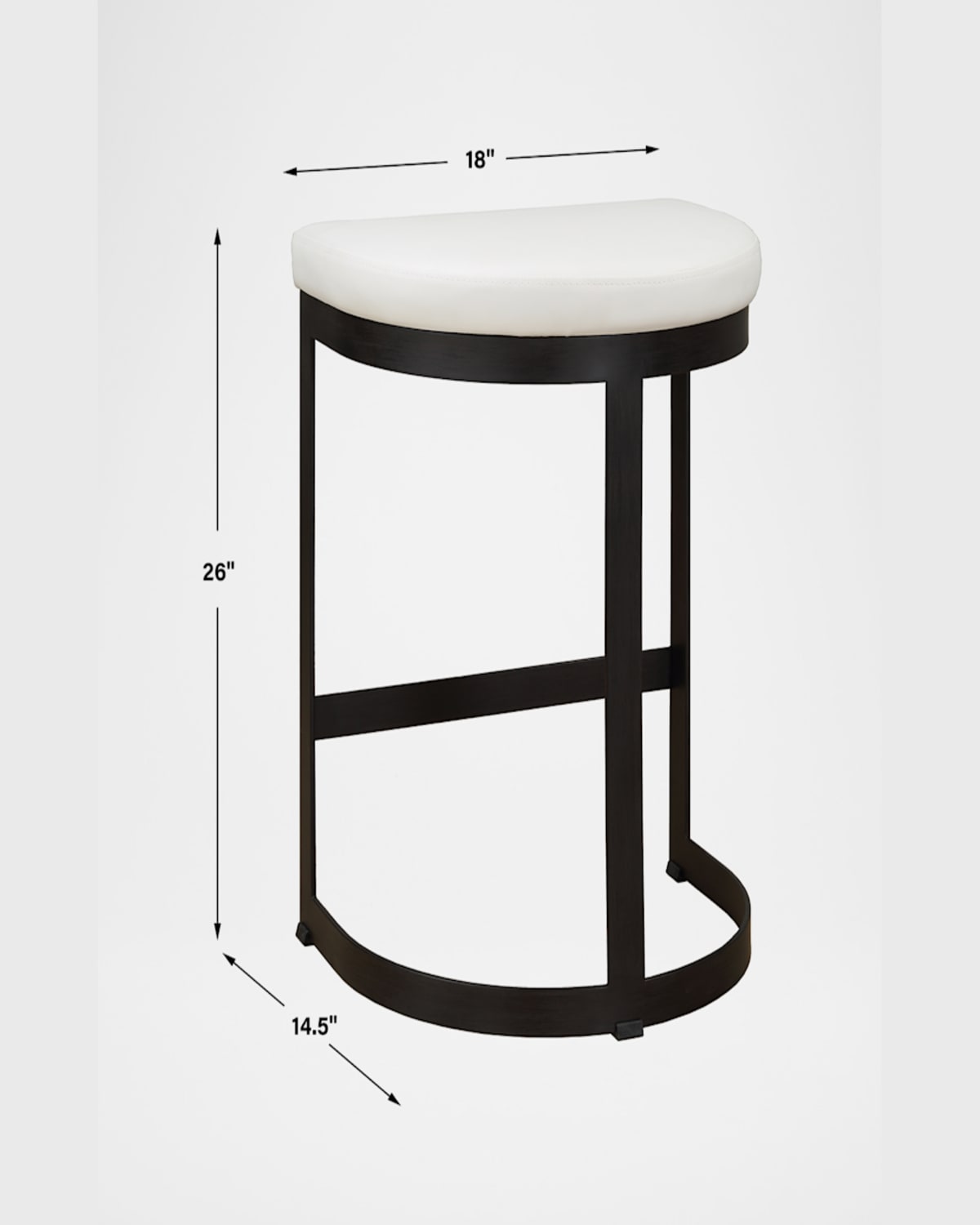 The Uttermost Co Ivanna 26" Counter Stool In Brushed Brass