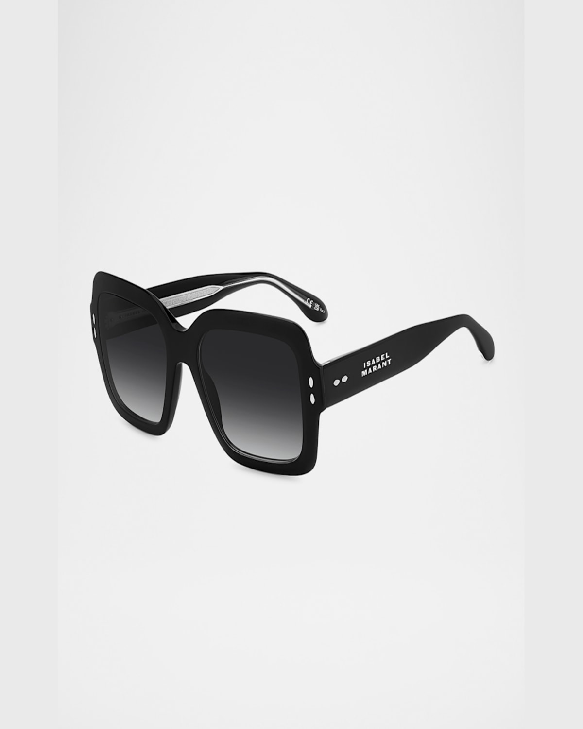 Isabel Marant Oversized Square Acetate Sunglasses In Black