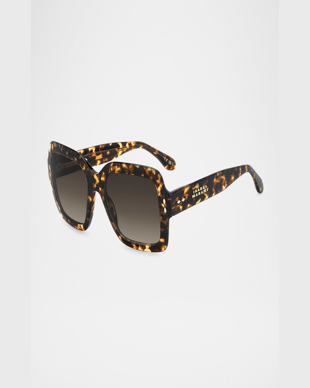 Isabel Marant 54mm Gradient Square Sunglasses In Brown