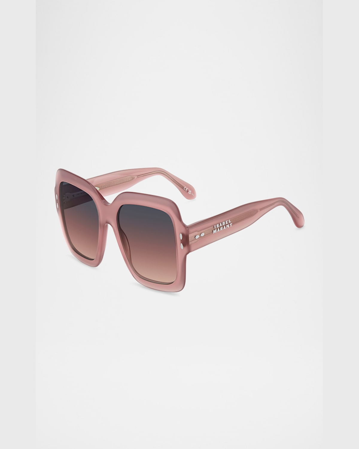 Isabel Marant Oversized Square Acetate Sunglasses In Pink