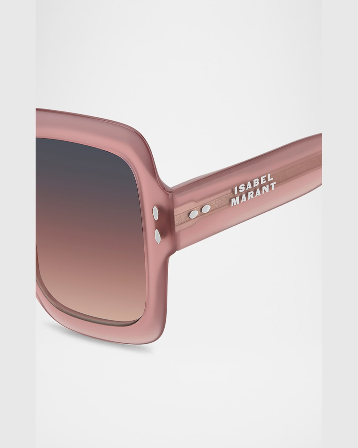 Isabel Marant Oversized Square Acetate Sunglasses In Pink