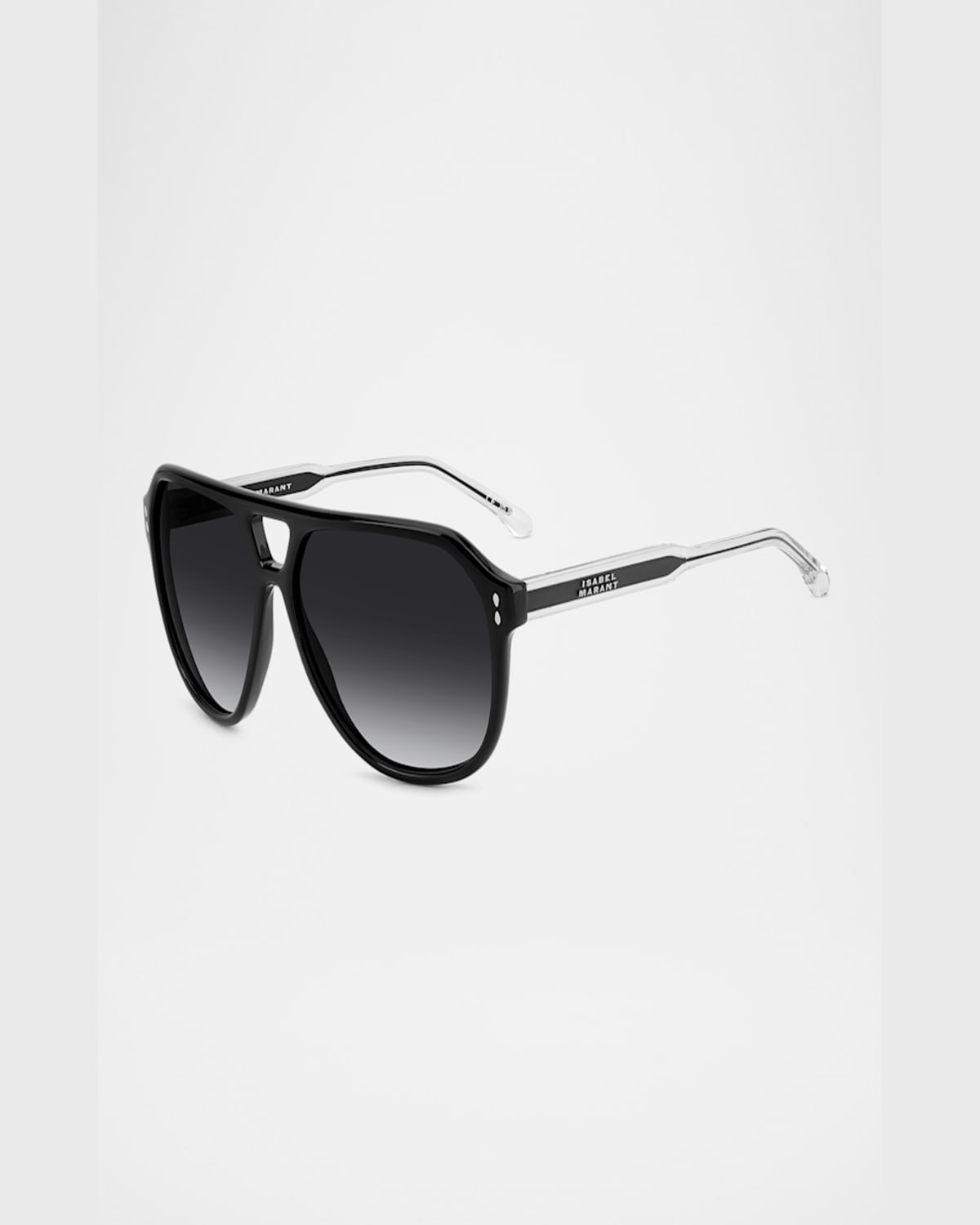 Isabel Marant Acetate Aviator Sunglasses In Black