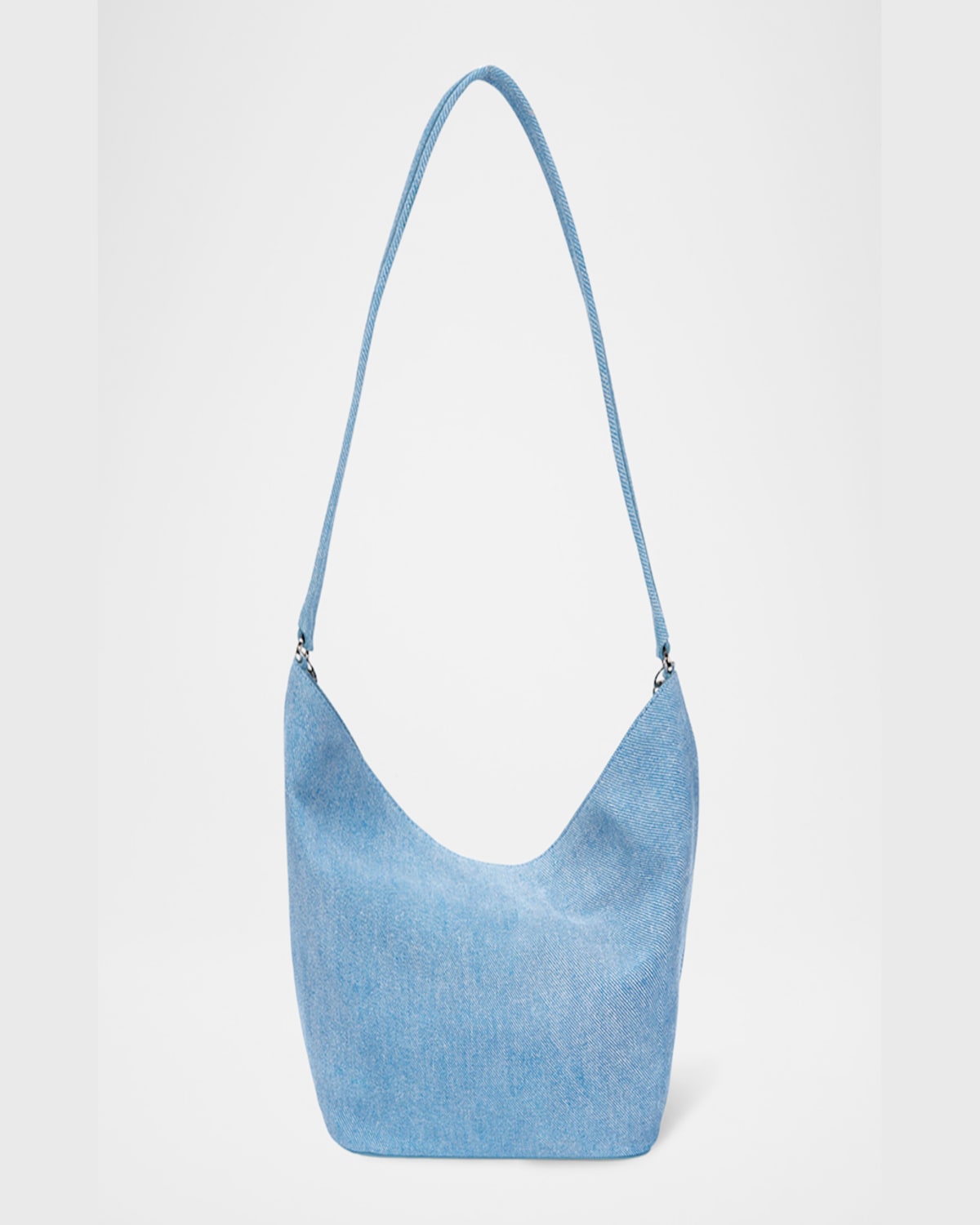 ORYANY BALL CHAIN DENIM-PRINT LEATHER BUCKET BAG 