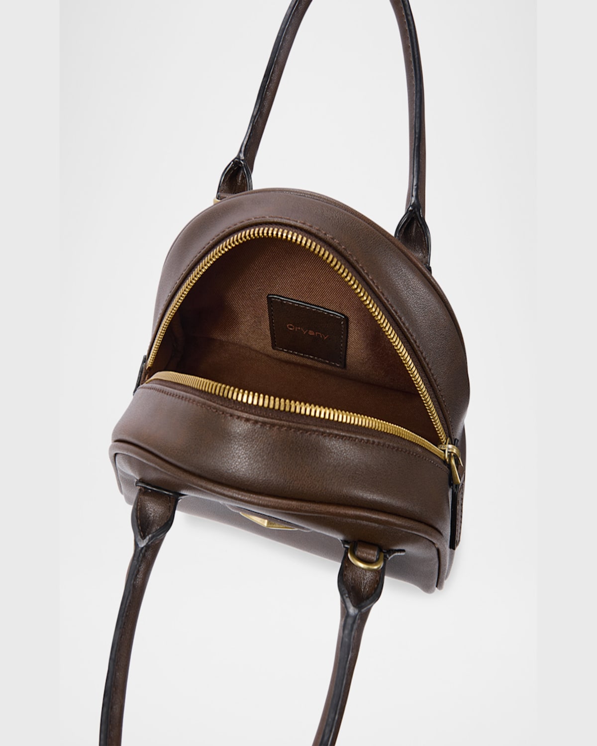 ORYANY CRESCENT LEATHER SHOULDER BAG 