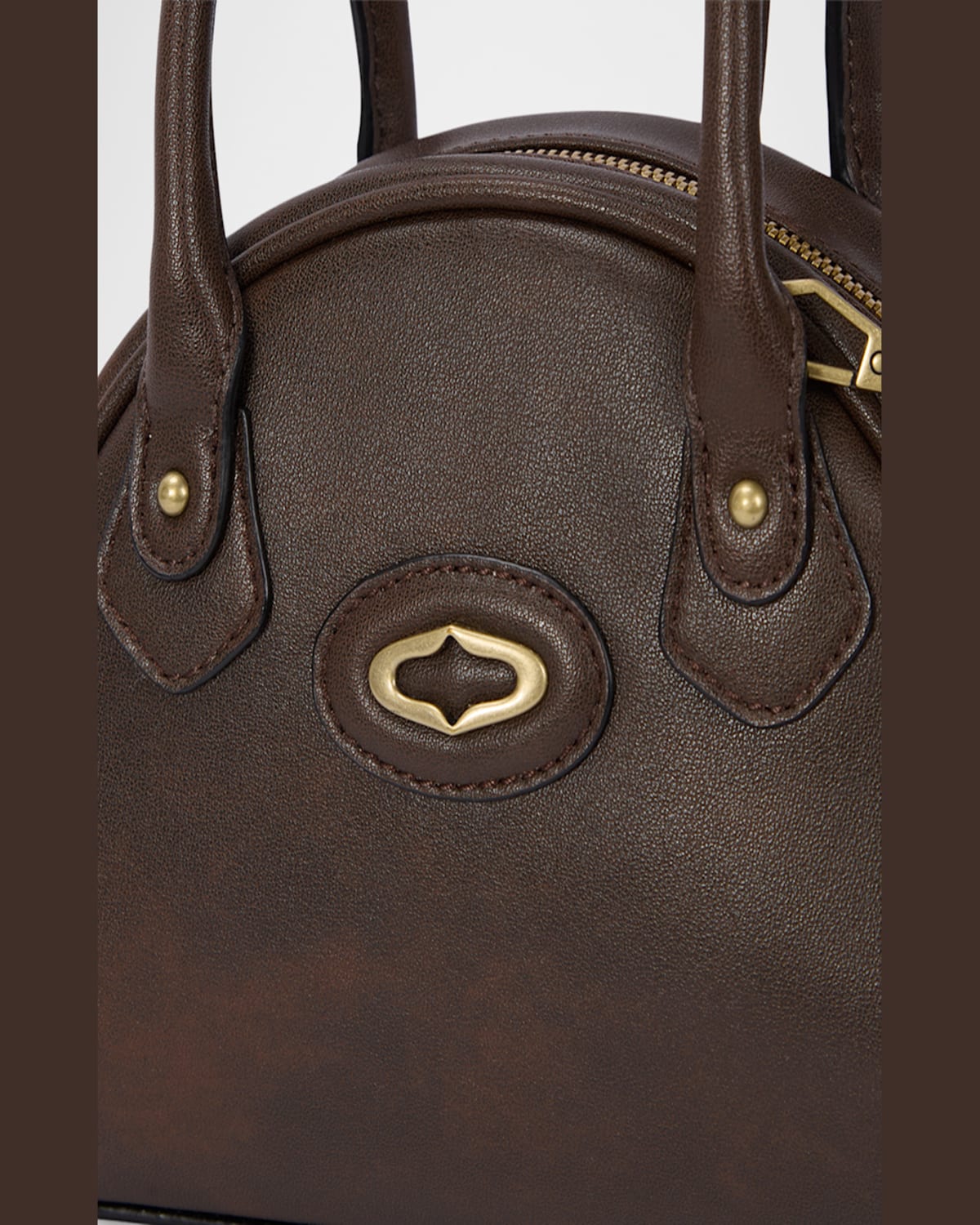 ORYANY CRESCENT LEATHER SHOULDER BAG 