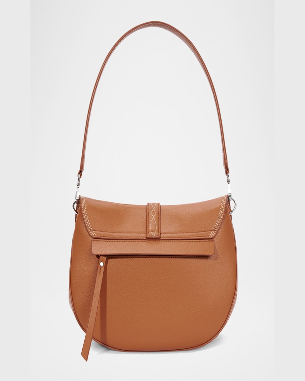 Shop Oryany Kech Western Stitch Leather Crossbody Bag In Tiki Tan
