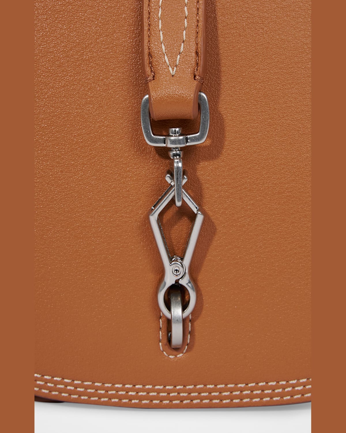 Shop Oryany Kech Western Stitch Leather Crossbody Bag In Tiki Tan