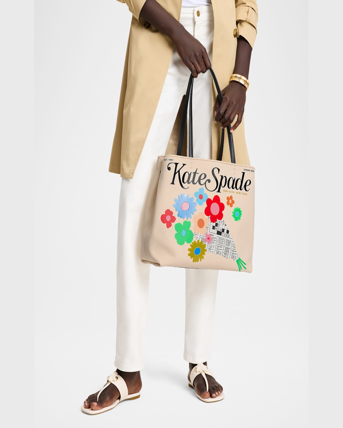 Kate Spade New York Fresh Picks Canvas Tote In Multi