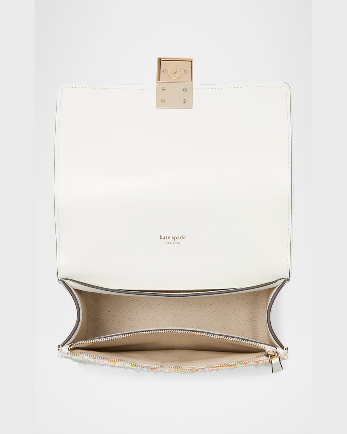Kate Spade Deco Tweed Chain Shoulder Bag In Multi