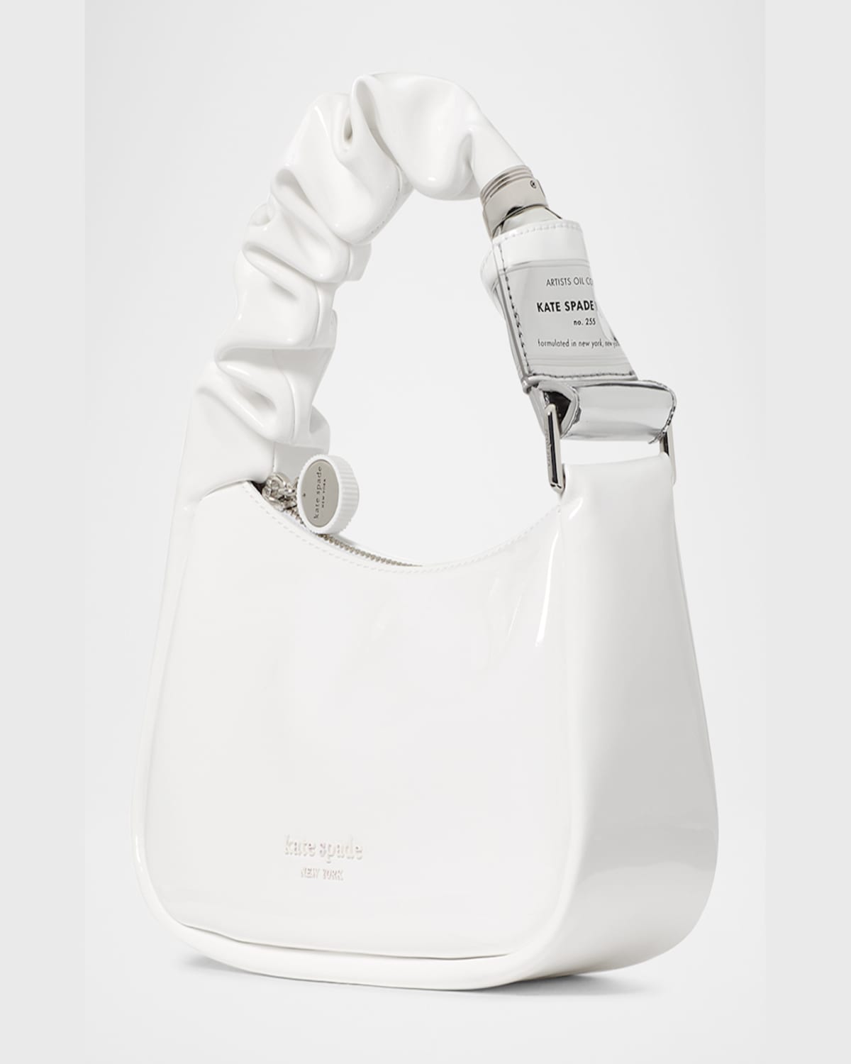 Kate Spade Squeeze Patent Top-handle Bag In True White