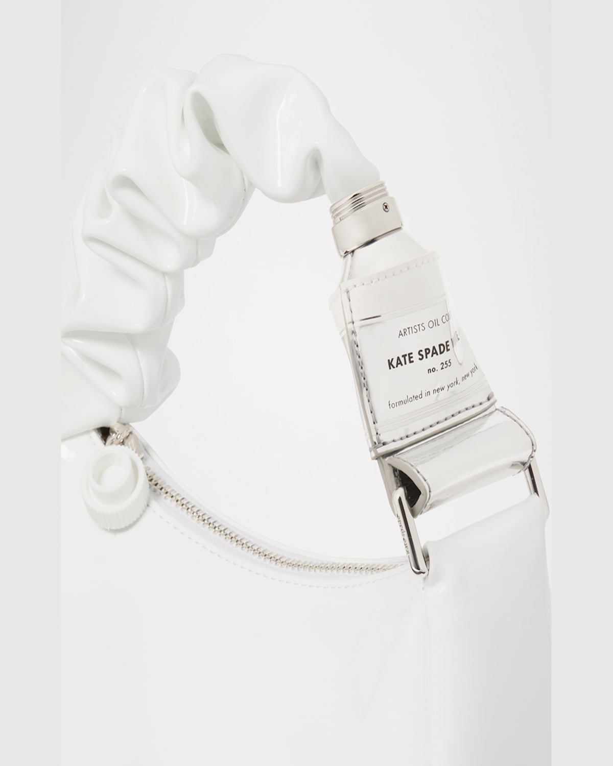 Kate Spade Squeeze Patent Top-handle Bag In True White