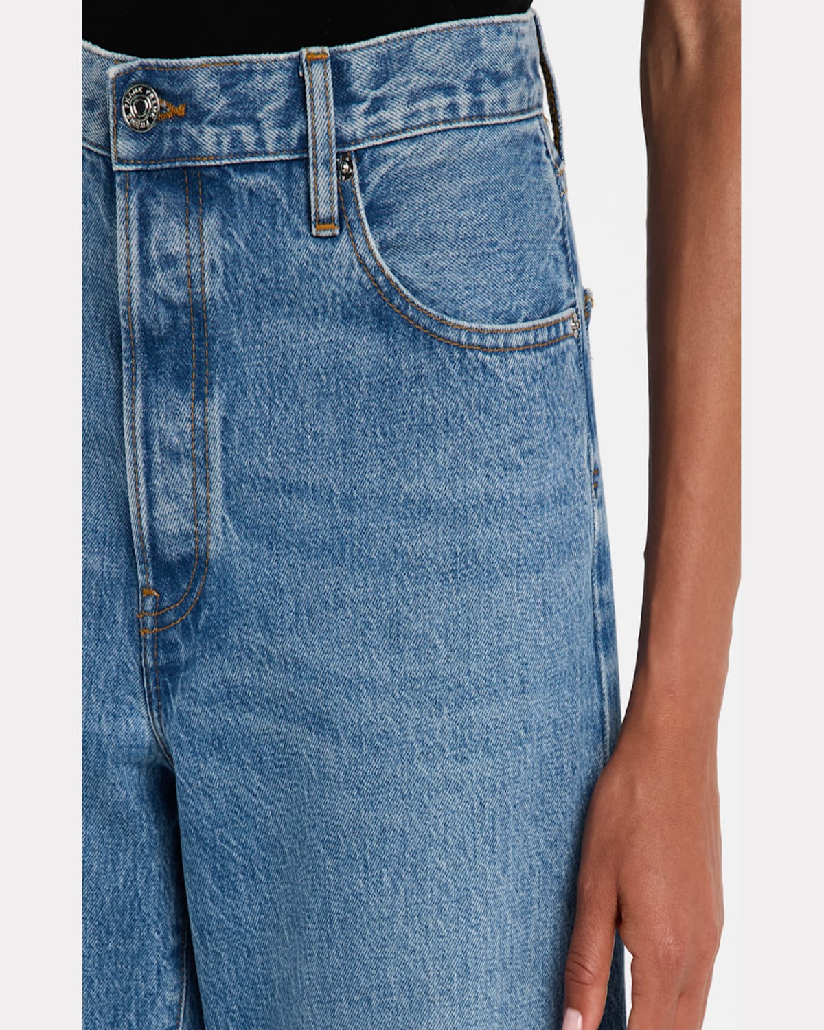 Frame The Pixie Super High Waist Loose Wide Leg Jeans
