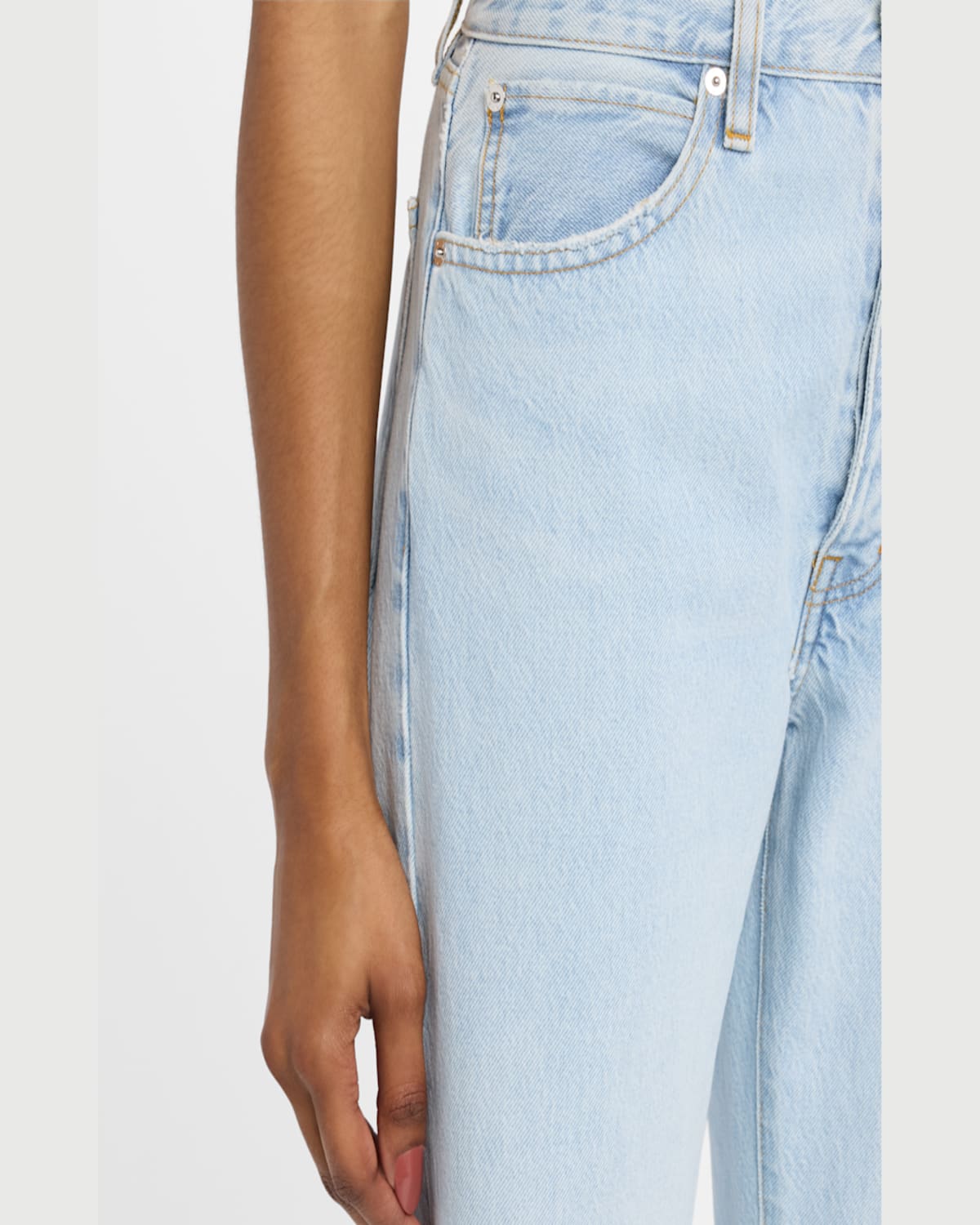 Frame The Lax Frayed High Waist Flare Jeans In Wisp Raw Fray